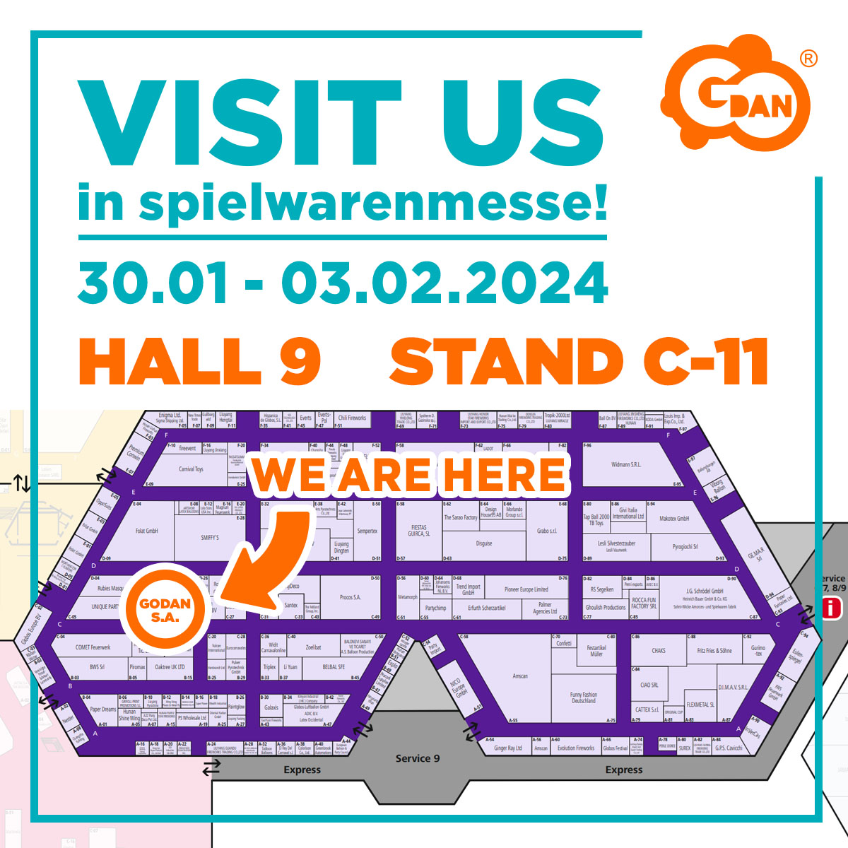 GoDan Spielwarenmesse Map 2024